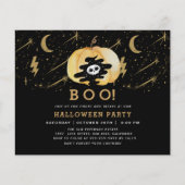 Papier Budget Black Fun Halloween Citrouilles étoiles (Devant)