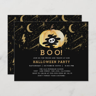 Papier Budget Black Fun Halloween Citrouilles étoiles