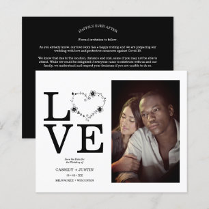 Papier Budget Black Funny Floral Love Coeur Personnalisé