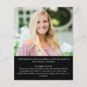 Papier Budget Black Gold 5 Photo Graduate Faire-part (Dos)