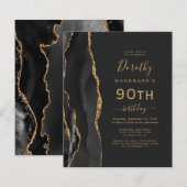 Papier Budget Black Gold Agate Dark 90e anniversaire Invi (Devant / Derrière)