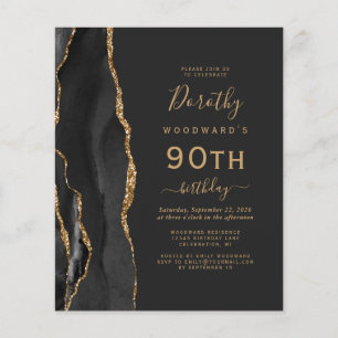 Papier Budget Black Gold Agate Dark 90e anniversaire Invi