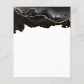 Papier Budget Black Gold Agate Sweet 16 Invitation (Dos)