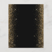 Papier Budget Black Gold Parties scintillant 50e annivers (Dos)