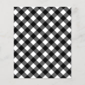 Papier BUDGET Black Plaid I DO BBQ Engagement Party (Dos)