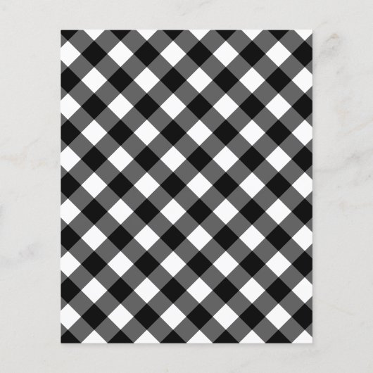 Papier BUDGET Black Plaid I DO BBQ Engagement Party (Dos)