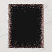 Papier Budget Black Rose Gold Parties scintillant Balloon (Dos)