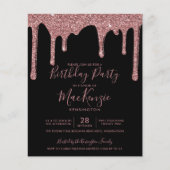 Papier BUDGET Black Rose Gold Parties scintillant Drithda (Devant)