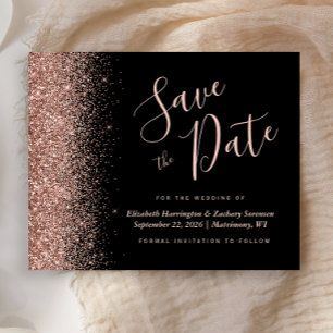 Papier Budget Black Rose Gold Parties scintillant Enregis