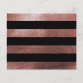 Papier Budget Black & Rose Gold Script Surprise Party (Dos)