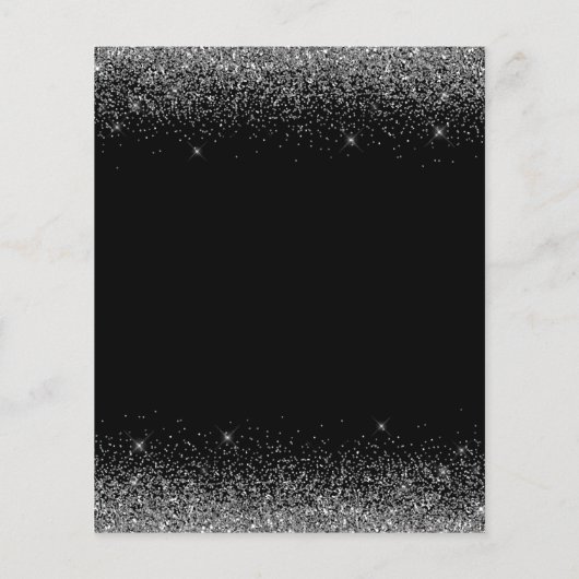 Papier Budget Black Silver Grey Parties scintillant N'imp (Dos)
