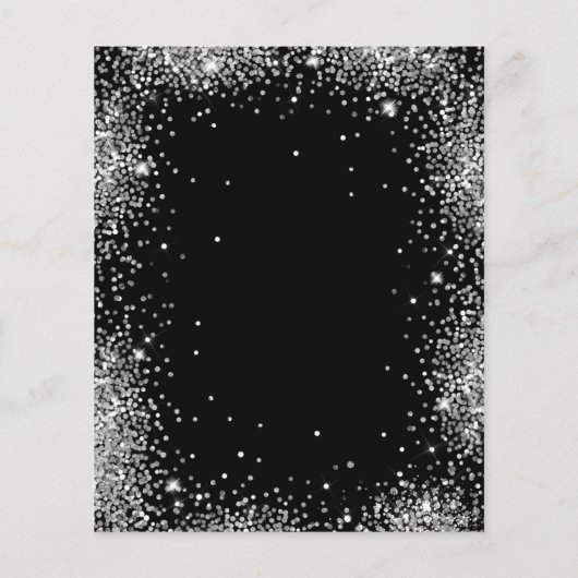 Papier Budget Black Silver Parties scintillant 40e annive (Dos)