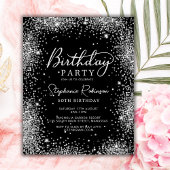 Papier Budget Black Silver Parties scintillant 50e annive