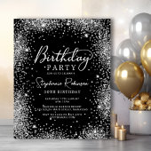 Papier Budget Black Silver Parties scintillant 50e annive