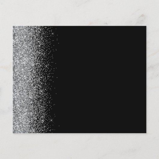 Papier Budget Black Silver Parties scintillant mariage En (Dos)