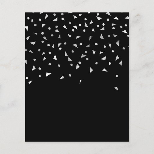 Papier Budget Black Silver Script 60e anniversaire Invita (Dos)