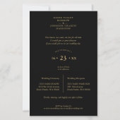 Papier Budget Black Trendy Collage 4 Photos Fancy Script (Dos)