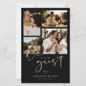 Papier Budget Black Trendy Collage Wedding (Devant)