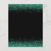 Papier Budget Black Turquoise Green Parties scintillant N (Dos)