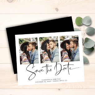 Papier Budget Black Typographie Mariage Enregistrer la da