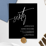 Papier Budget Black & White 60e anniversaire Invitation<br><div class="desc">*** Veuillez saisir H015 dans la recherche de magasin pour trouver tous les articles correspondants *** Ou visitez notre Collection Minimaliste Noir & Blanc. *** Ce design de haute qualité est facile à customiser pour correspondre à vos couleurs, styles et thèmes mariages. Pour plus de personnalisation, cliquez sur le lien...</div>