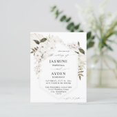 Papier Budget Blanc Boho Floral Mariage V2 LN (Debout devant)