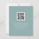 Papier Budget Blanc Citrouilles QR Code Mariage RSVP (Dos)