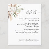 Papier Budget Blanc Floral Boho été (Devant)