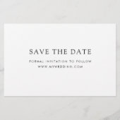 Papier Budget blanc Lettré Enregistrer la photo Date (Dos)