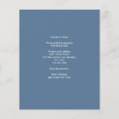 Papier BUDGET Bleu Blanc Porte de Noël Nouvelle Maison Va (Dos)