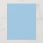 Papier Budget Bleu Bow Noël Joyeux petit Baby shower (Dos)