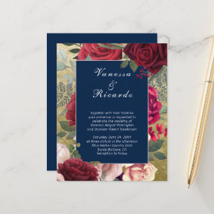 Papier Budget Bleu de la marine Bourgogne