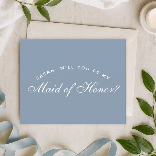 Papier Budget bleu Dusty Proposition d'honneur