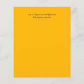 Papier BUDGET Bleu Jaune Tournesols Mariage Invitation (Dos)