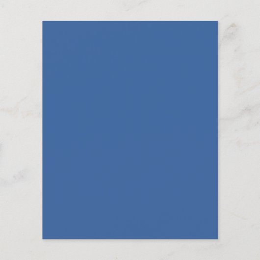 Papier BUDGET Bleu Monogramme Crest Mariage traditionnel (Dos)