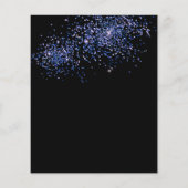 Papier BUDGET Bleu noir 30e Ballons Confetti Anniversaire (Dos)