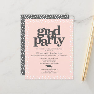 Papier Budget bleu rose gris casquette audacieux invitati