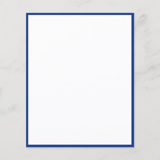 Papier Budget bleu royal blanc élégant arc mariage (Dos)