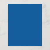 Papier Budget Blue Bah Mitzvah Invitation (Dos)