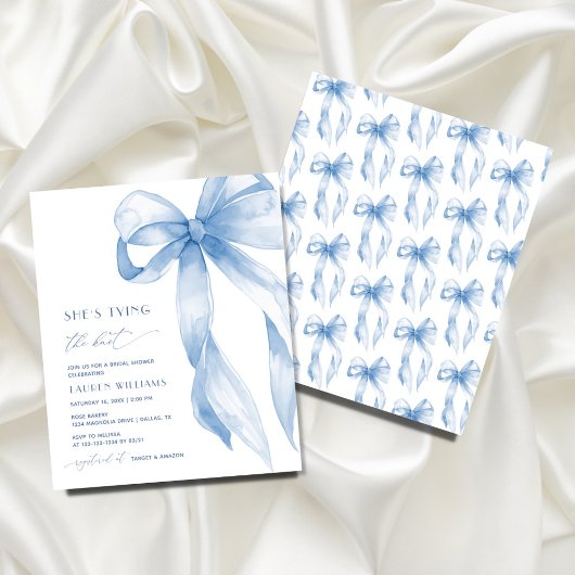 Papier BUDGET Blue Bow Elle noue la Fête des mariées de n
