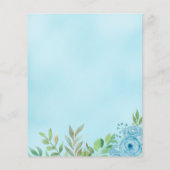 Papier Budget Blue Boy Bear Green Shower Invitation (Dos)