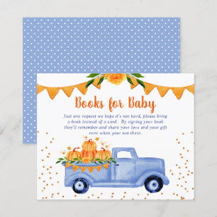 Papier Budget Blue Citrouille Truck Books for Baby Card