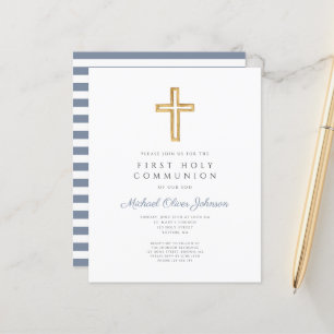 Papier Budget Blue Cross Garçon religieux Première commun