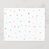 Papier Budget Blue Donuts Boy's Baby shower Invitation (Dos)