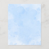 Papier Budget Blue Elephant Boy 1er Anniversaire Invitati (Dos)