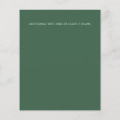 Papier BUDGET Blue FLORAL Arche été Printemps mariage (Dos)