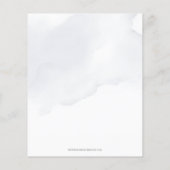 Papier Budget Blue Floral Engagement Party Invitations (Dos)