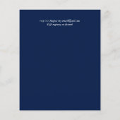 Papier BUDGET Blue Floral Wedding Invitation (Dos)