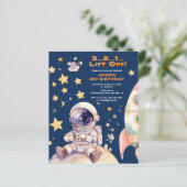 Papier Budget Blue Space Star Galaxy Anniversaire des ast (Debout devant)
