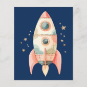 Papier Budget Blue Space Star Galaxy Anniversaire des ast (Dos)